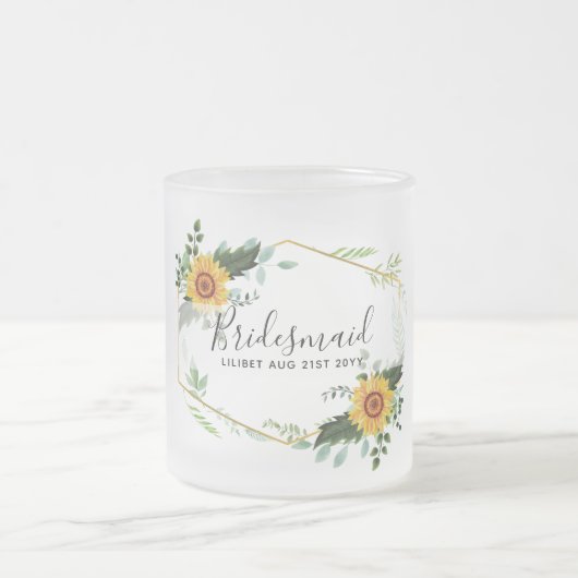 Bent u Bridesmaid Maid Honor Dank u moeder Matglas Koffiemok (Center)