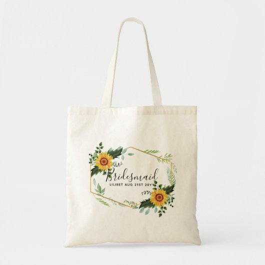 Bent u Bridesmaid Maid Honor Dank u moeder Tote Bag (Voorkant)
