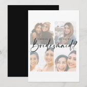 Bent u bruidsmaid? Foto Flat Card (Voorkant / Achterkant)