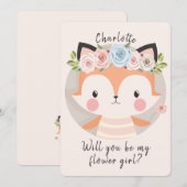 Bent u de Kaart Mijn Bloemenmeisje-voorstel? (Voorkant / Achterkant)