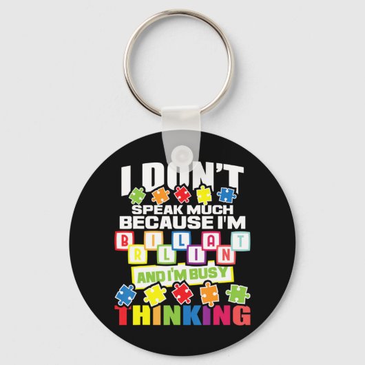 Bent u een supporter van een Autistisch Warrior? B Sleutelhanger (Voorkant)