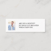 Bent u een tandarts foto dating visitekaartje (Voorkant)