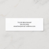 Bent u een Tandarts Fun Dating Calling Card Mini Visitekaartje (Achterkant)