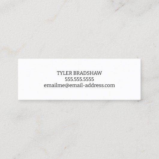 Bent u een Tandarts Fun Dating Calling Card Mini Visitekaartje (Achterkant)