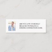 Bent u een Wi-Fi Signal Photo Dating Calling Card? Mini Visitekaartje (Voorkant)