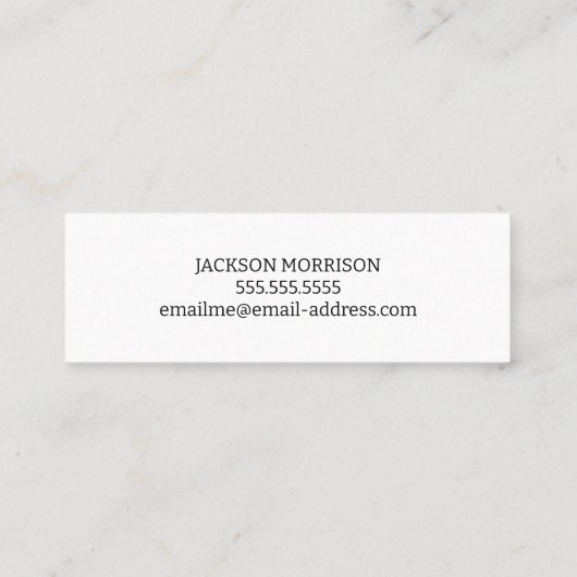 Bent u een Wi-Fi Signal Photo Dating Calling Card? Mini Visitekaartje (Achterkant)