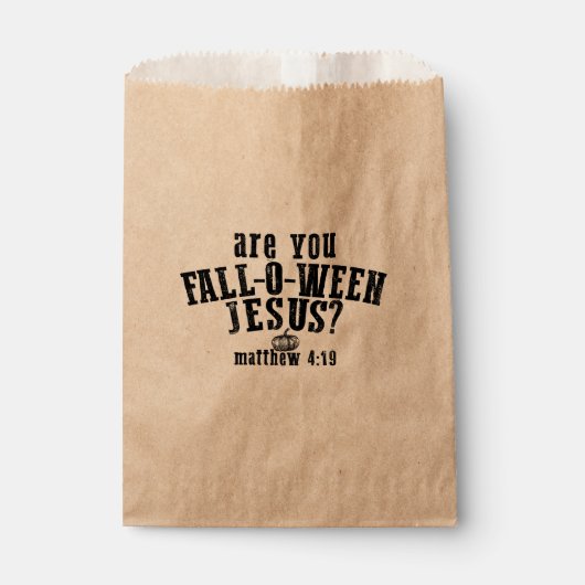 Bent u Herfst-o-Ween Jesus Christelijk Halloween Bedankzakje (Voorkant)