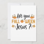Bent u Herfst-o-ween Jesus Funny Herfst Halloween Kaart (Voorkant)
