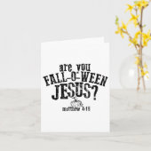 Bent u Herfst O Ween Jesus? Kaart (Gele Bloem)