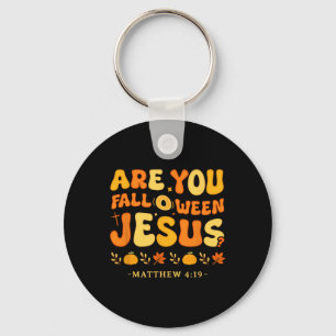 Bent u Herfst-o-ween Jesus Matteüs 419 Christelijk Sleutelhanger