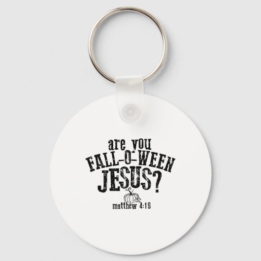 Bent u Herfst O Ween Jesus? Sleutelhanger (Voorkant)
