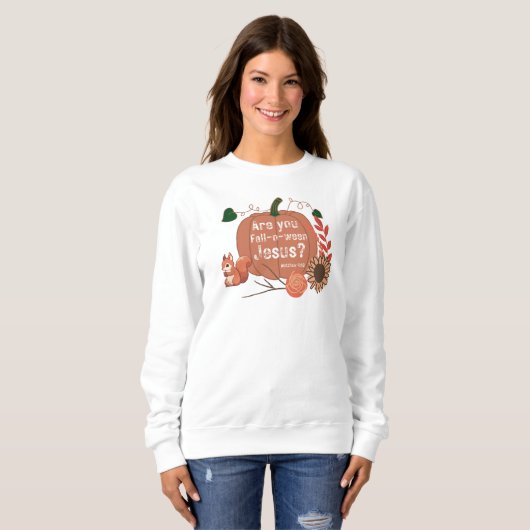 Bent u Herfst-o-ween Jesus Sweatshirt (Voorkant volledig)