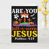 Bent U Herfst O Ween Jezus Mattheüs Christelijk Ge Kaart (Gele Bloem)