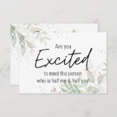 Bent u het genoegen de persoonlijke zwangerschapsk aankondiging (Voorkant / Achterkant)