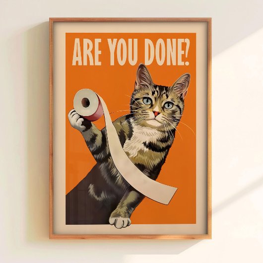 Bent U Klaar Poster Afdrukbare Badkamer Muur Kunst