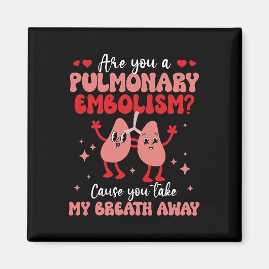 Bent u longembolie Ademhaling Longliefde Valent Magneet (Voorkant)