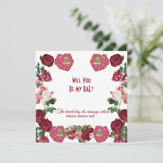 Bent u mijn BAE Rustic Rozen Valentijn? (Staand voorkant)