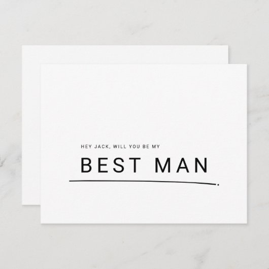 Bent u mijn beste 'Bridal Party'-Kaart? Kaart (Voorkant / Achterkant)