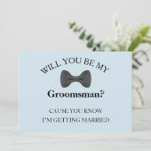 Bent u mijn beste Groomsmen? Kaart (Staand voorkant)
