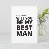 Bent u mijn beste huwelijkskaartje? kaart (Staand voorkant)