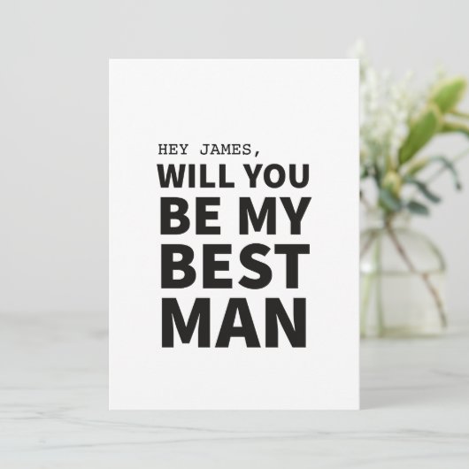 Bent u mijn beste huwelijkskaartje? kaart (Staand voorkant)