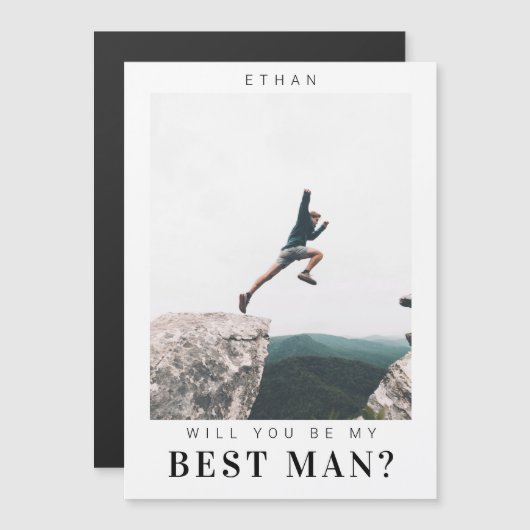 Bent u mijn beste man minimalistische foto Modern (Voorkant / Achterkant)