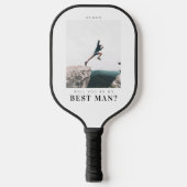 Bent u mijn beste man minimalistische foto Modern Pickleball Paddle (Voorkant)