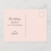 Bent u mijn beste moderne voorstel? uitnodiging briefkaart (Achterkant)