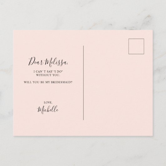 Bent u mijn beste moderne voorstel? uitnodiging briefkaart (Achterkant)