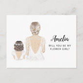 Bent u mijn Bloemenmeisje-Briefkaart? Briefkaart (Voorkant)