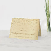 Bent u mijn Bloemenmeisje  Gold Confetti? (Voorkant)