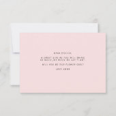 Bent u mijn Bloemenmeisje-Kaart? Kaart (Achterkant)