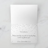 Bent u mijn Bloemenmeisje Silver Confetti? (Binnen)