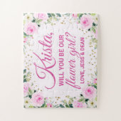 Bent u mijn Bloemenmeisje-voorstel? Legpuzzel (Verticaal)