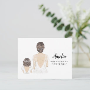 Bent u mijn Bloemenmeisje-voorstel na creditcard? Briefkaart