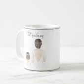 Bent u mijn Bloemenmeisje Waterverf koffie-Mok? Koffiemok (Voorkant links)