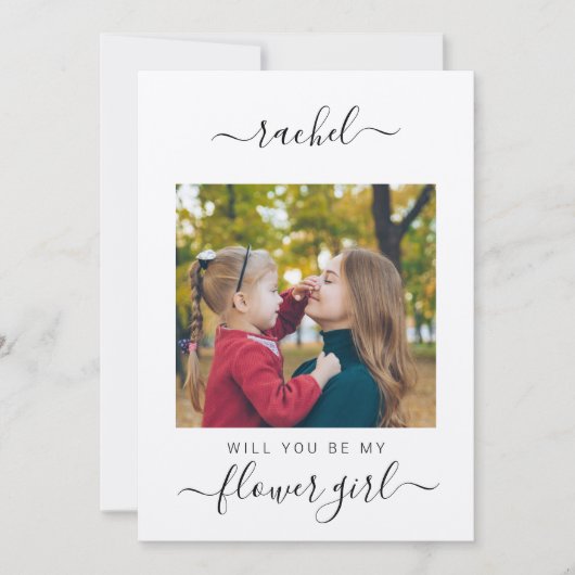 Bent u mijn Bloemenmeisje Weddenschap-voorstel? Kaart (Voorkant)