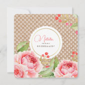 Bent u mijn Bridesmaid? Aangepaste uitnodigingen (Voorkant)