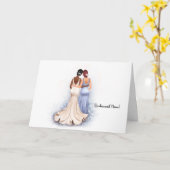 Bent u mijn Bridesmaid? Afrikaans-Amerikaanse brid Kaart (Gele Bloem)