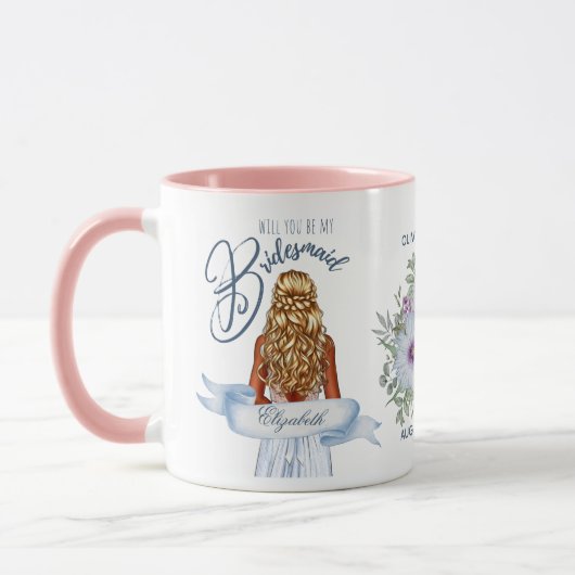 Bent u mijn BRIDESMAID Blond Haarvoorstel? Mok (Links)