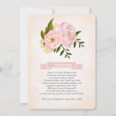 Bent u mijn Bridesmaid? Blush Pink Peonies Kaart (Voorkant)