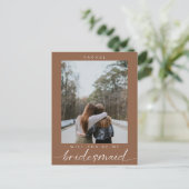 Bent u mijn Bridesmaid Boho Chic Foto Modern Briefkaart (Staand voorkant)
