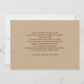 Bent u mijn Bridesmaid? Botanisch kraftpapier Kaart (Achterkant)