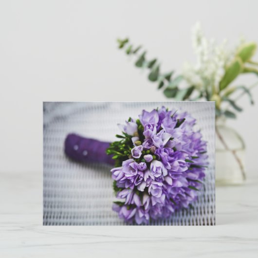 Bent u mijn Bridesmaid Bouquet-uitnodiging? Kaart (Staand voorkant)