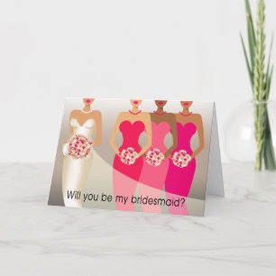 Bent u mijn Bridesmaid? Bridal Party   fuschia