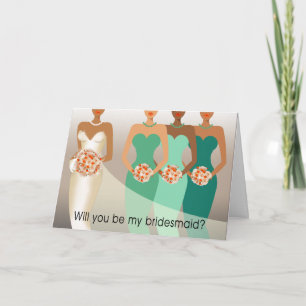 Bent u mijn Bridesmaid? Bridal Party   groen