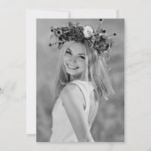 Bent u mijn Bridesmaid? Bride Silhouette Foto Kaart (Achterkant)
