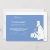 Bent u mijn Bridesmaid Card Blue/White? Kaart (Voorkant)