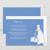 Bent u mijn Bridesmaid Card Blue/White? Kaart (Voorkant / Achterkant)