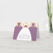Bent u mijn Bridesmaid Card (lavender)? (Voorkant)